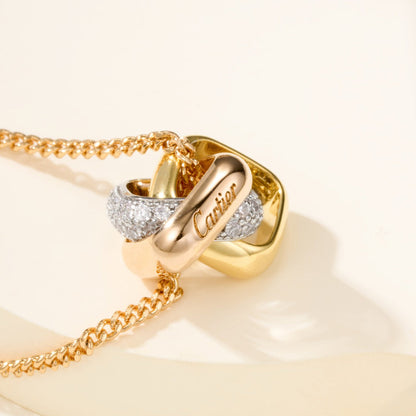 [ElanLuxe Jewelry]TRINITY CUSHION NECKLACE COLLECTION