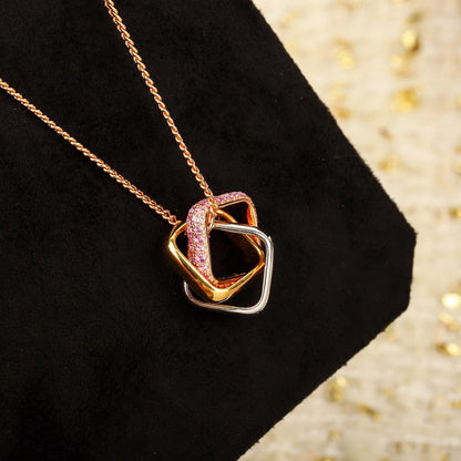 [ElanLuxe Jewelry]TRINITY CUSHION NECKLACE COLLECTION