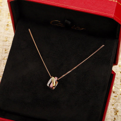 [ElanLuxe Jewelry]TRINITY CUSHION NECKLACE COLLECTION