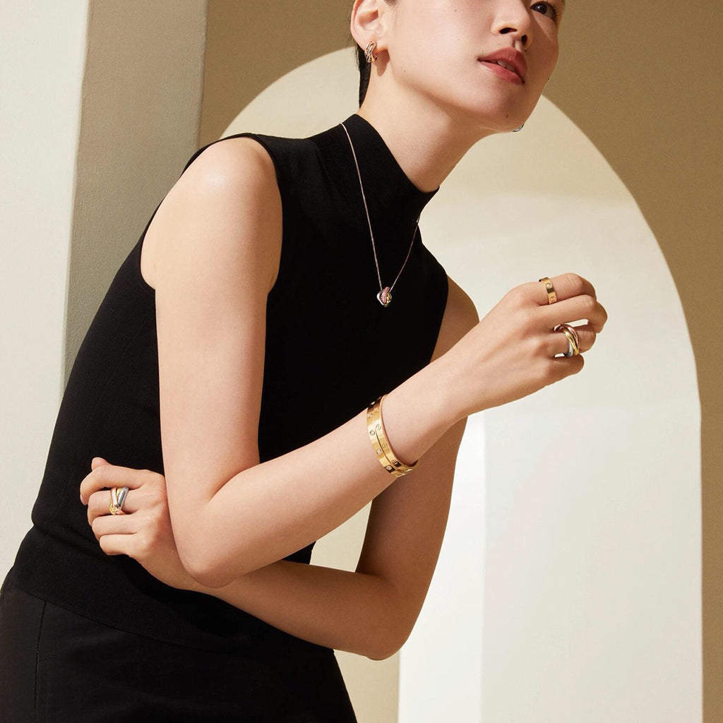 [ElanLuxe Jewelry]TRINITY CUSHION NECKLACE COLLECTION