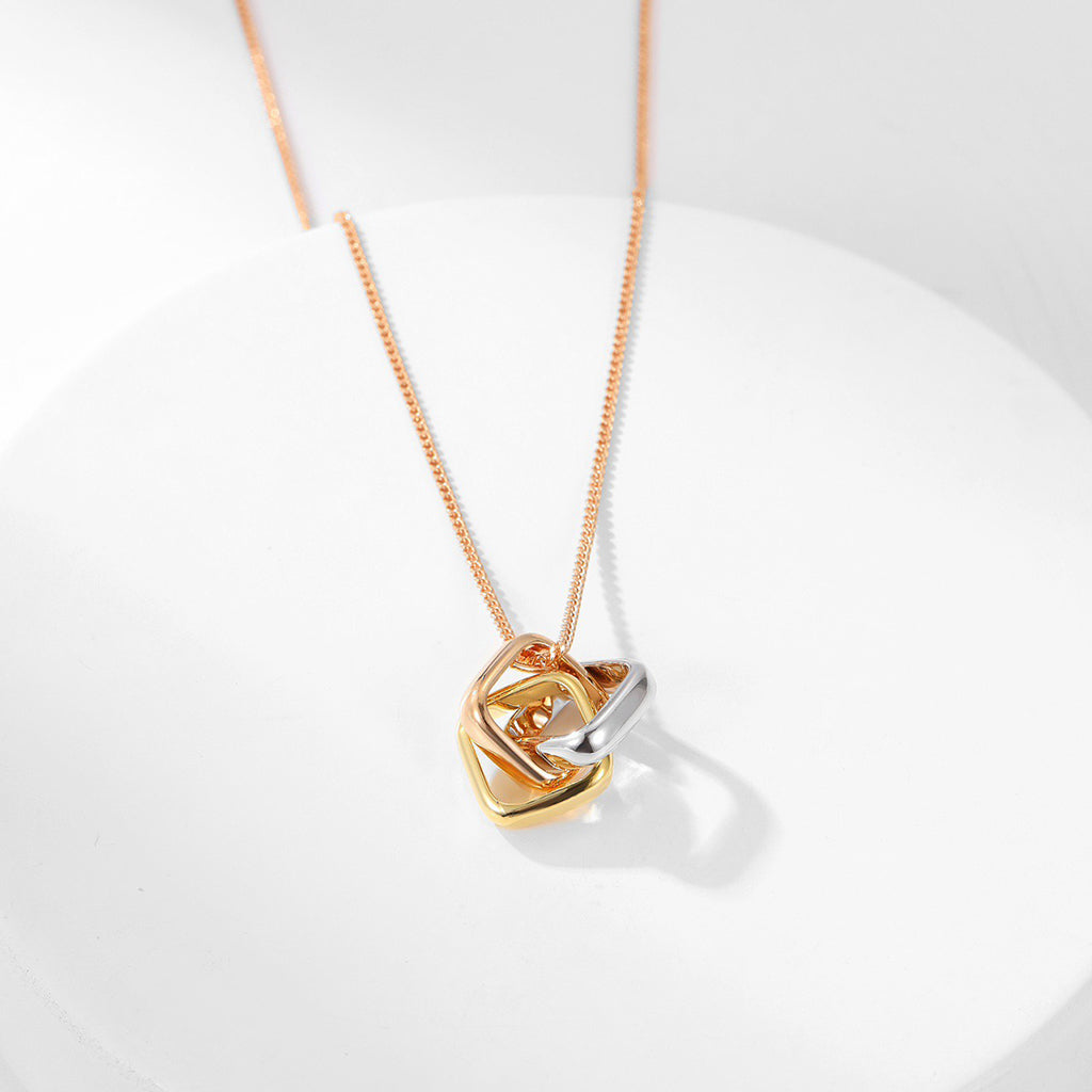 [ElanLuxe Jewelry]TRINITY CUSHION NECKLACE COLLECTION