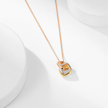 [ElanLuxe Jewelry]TRINITY CUSHION NECKLACE COLLECTION
