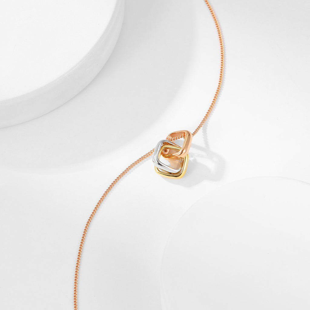 [ElanLuxe Jewelry]TRINITY CUSHION NECKLACE COLLECTION