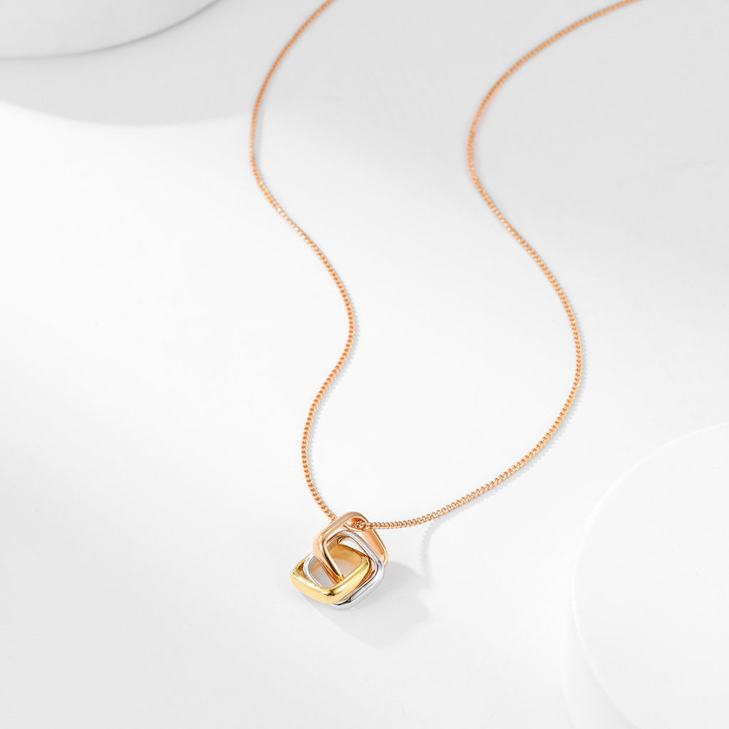 [ElanLuxe Jewelry]TRINITY CUSHION NECKLACE COLLECTION
