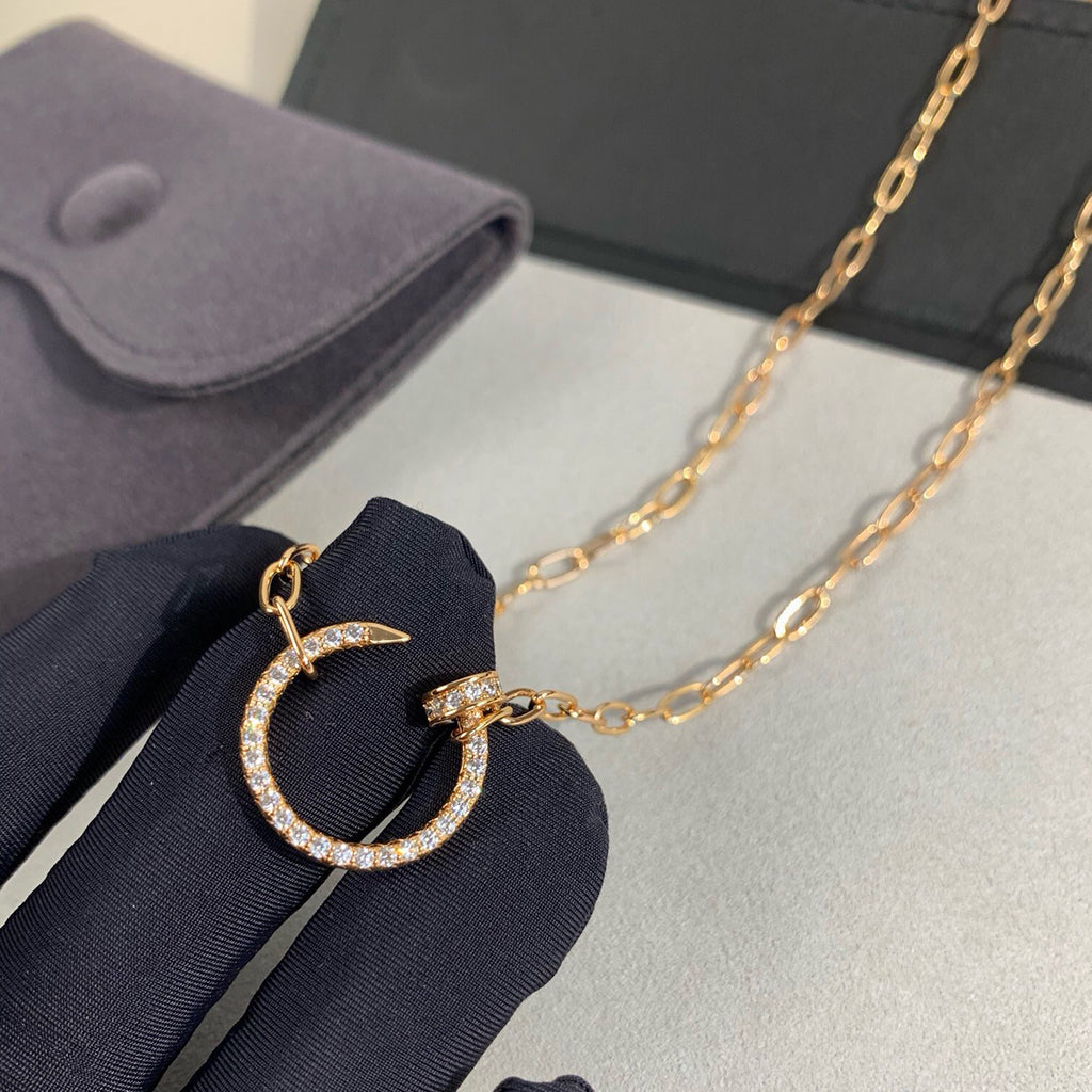 [ElanLuxe Jewelry]JUSTE NECKLACE FULL DIAMONDS