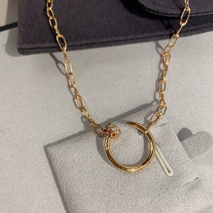 [ElanLuxe Jewelry]JUSTE NECKLACE FULL DIAMONDS