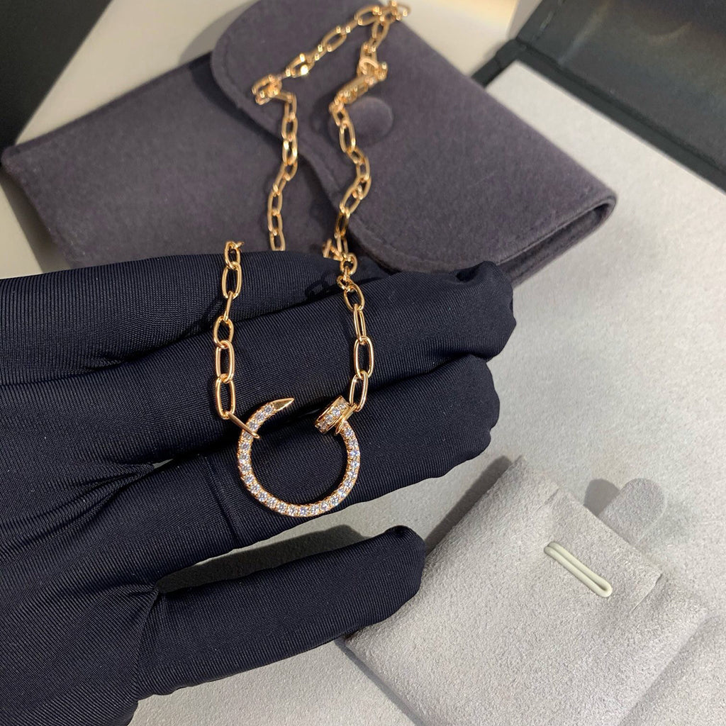 [ElanLuxe Jewelry]JUSTE NECKLACE FULL DIAMONDS