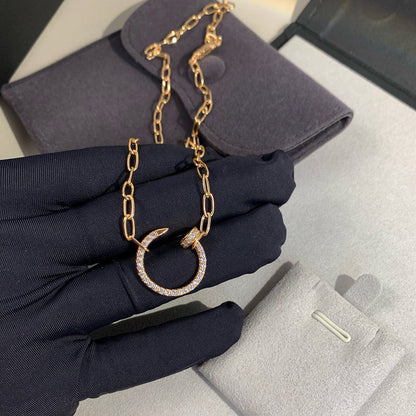 [ElanLuxe Jewelry]JUSTE NECKLACE FULL DIAMONDS