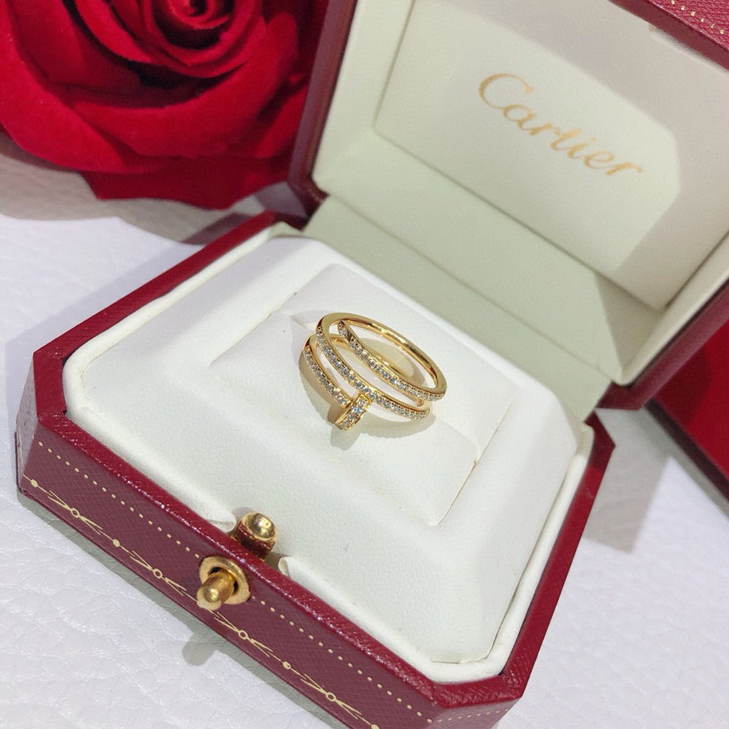 [ElanLuxe Jewelry]JUSTE RING 4.8MM FULL DIAMOND