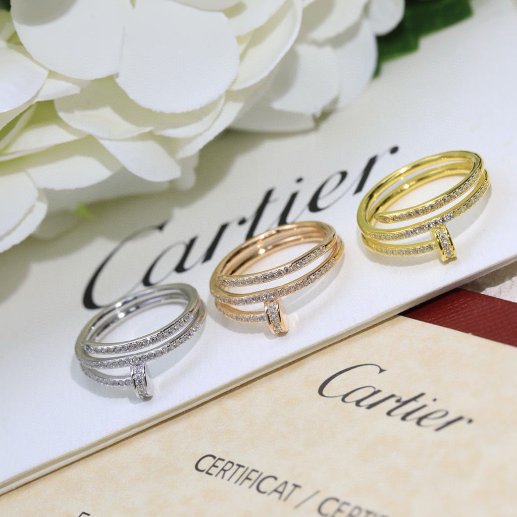 [ElanLuxe Jewelry]JUSTE RING 4.8MM FULL DIAMOND