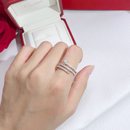 [ElanLuxe Jewelry]JUSTE RING 4.8MM FULL DIAMOND