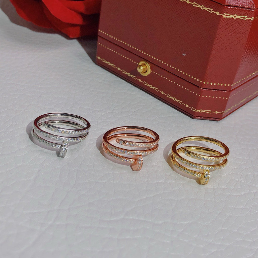[ElanLuxe Jewelry]JUSTE RING 4.8MM FULL DIAMOND