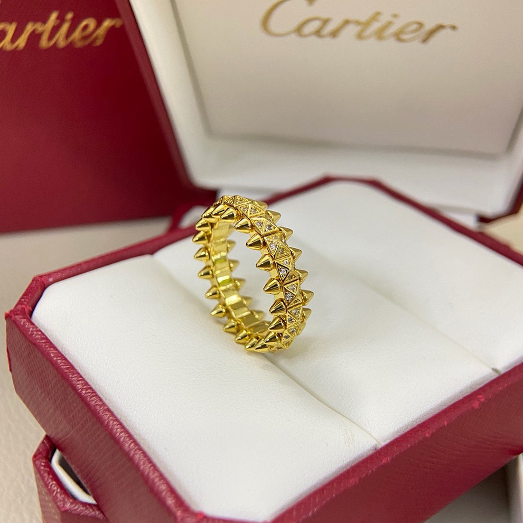 [ElanLuxe Jewelry]CLASH 6.4MM SMALL FULL DIAMOND RING