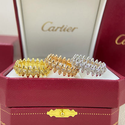 [ElanLuxe Jewelry]CLASH 6.4MM SMALL FULL DIAMOND RING
