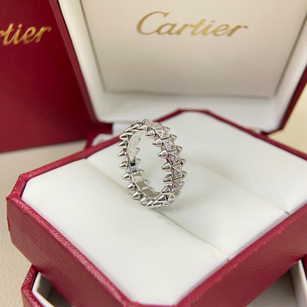 [ElanLuxe Jewelry]CLASH 6.4MM SMALL FULL DIAMOND RING
