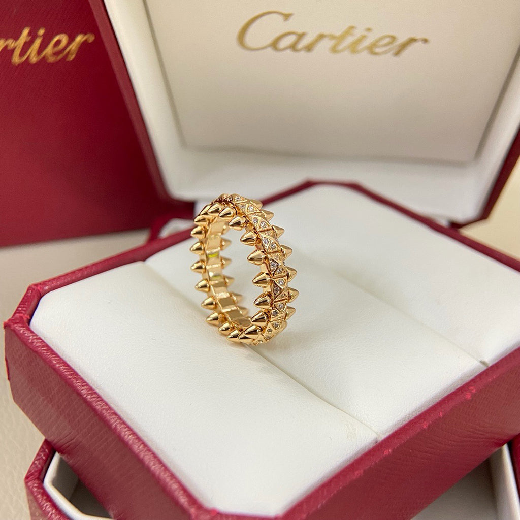 [ElanLuxe Jewelry]CLASH 6.4MM SMALL FULL DIAMOND RING