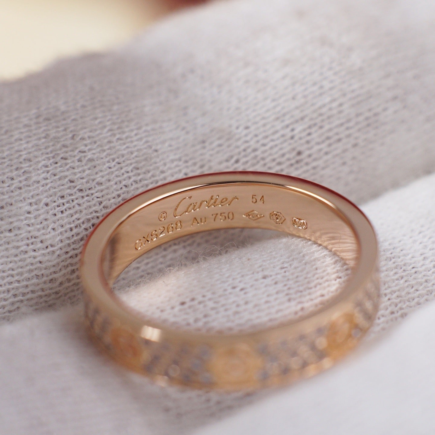 [ElanLuxe Jewelry]LOVE RING 4.0MM DIAMOND PAVED