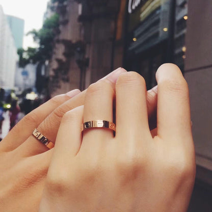 [ElanLuxe Jewelry]LOVE RING 3.6 MM NO DIAMOND