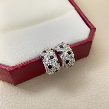 [ElanLuxe Jewelry]PANTHERE MINI FULL DIAMOND EARRINGS
