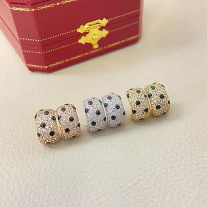 [ElanLuxe Jewelry]PANTHERE MINI FULL DIAMOND EARRINGS