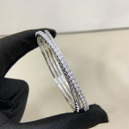 [ElanLuxe Jewelry]ETINCELLE HALF-PAVED DIAMOND BRACELET