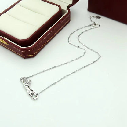 [ElanLuxe Jewelry]PANTHERE FULL DIAMOND NECKLACE