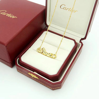 [ElanLuxe Jewelry]PANTHERE FULL DIAMOND NECKLACE