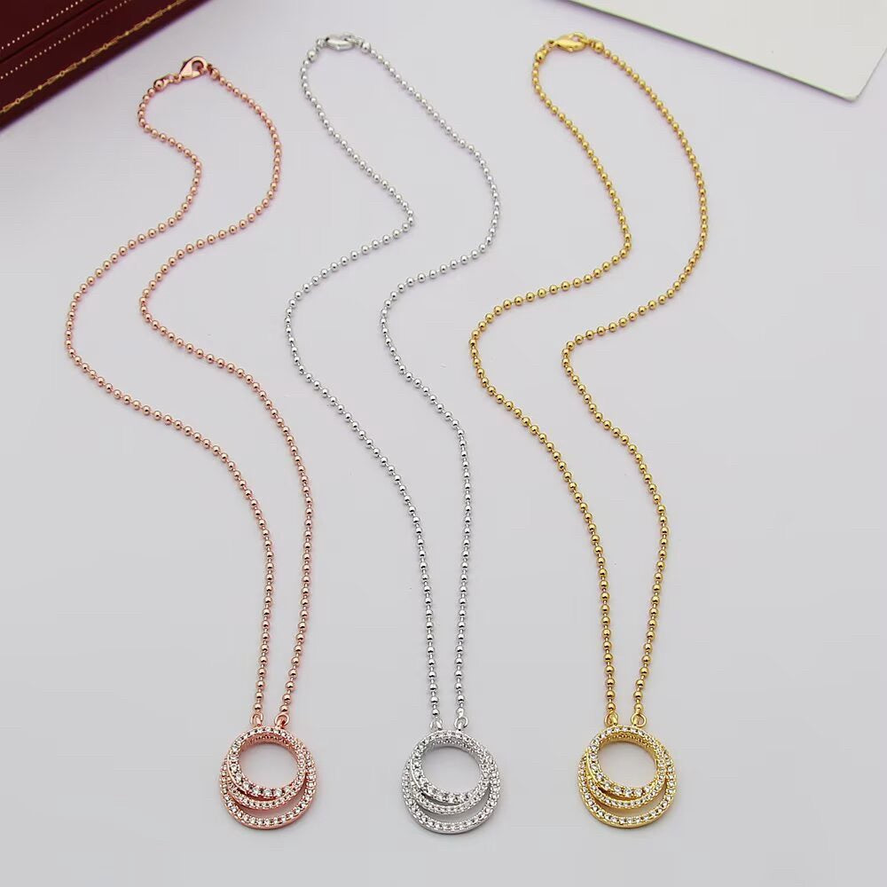 [ElanLuxe Jewelry]ETINCELLE  FULL DIAMOND NECKLACE