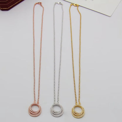 [ElanLuxe Jewelry]ETINCELLE  FULL DIAMOND NECKLACE
