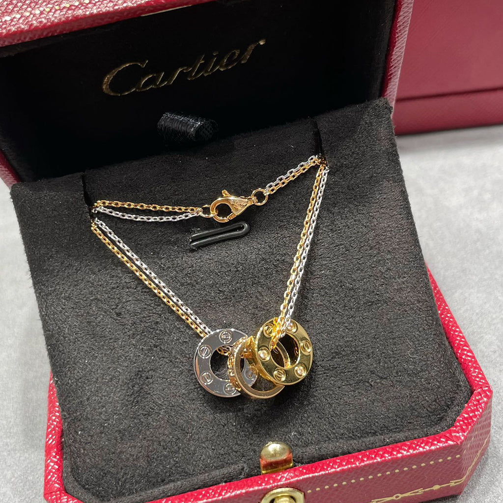 [ElanLuxe Jewelry]LOVE 6 DIAMOND PENDANT NECKLACE