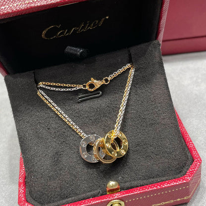[ElanLuxe Jewelry]LOVE 6 DIAMOND PENDANT NECKLACE