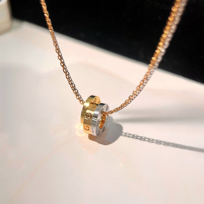 [ElanLuxe Jewelry]LOVE 6 DIAMOND PENDANT NECKLACE
