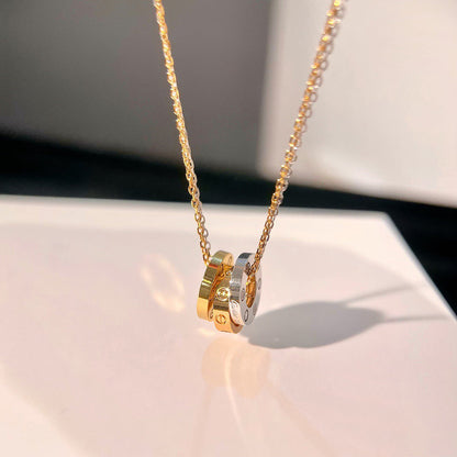 [ElanLuxe Jewelry]LOVE 6 DIAMOND PENDANT NECKLACE
