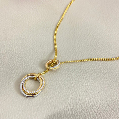 [ElanLuxe Jewelry]TRINITY DIAMONDS NECKLACE