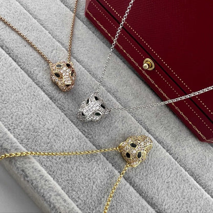 [ElanLuxe Jewelry]PANTHERE FULL DIAMOND NECKLACE