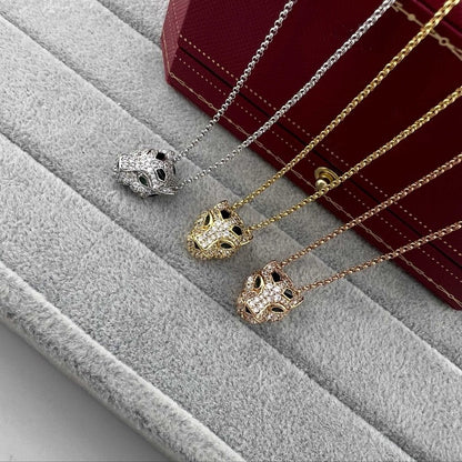 [ElanLuxe Jewelry]PANTHERE FULL DIAMOND NECKLACE