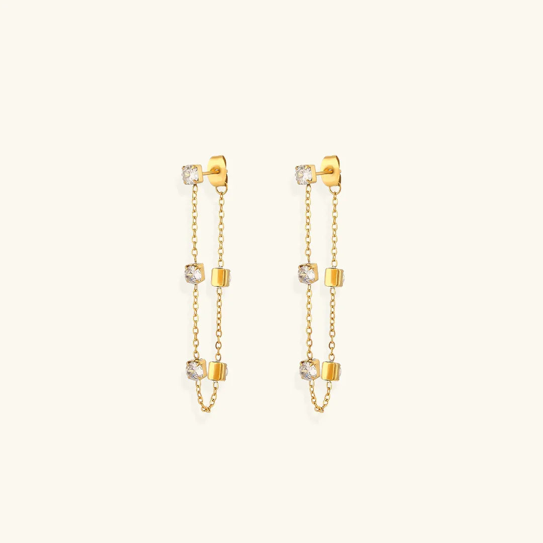 [ElanLuxe]Iris Diamond Earrings