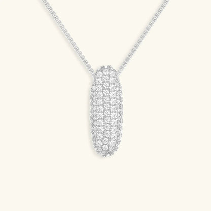 [ElanLuxe]Bubble Initial Diamond Necklace