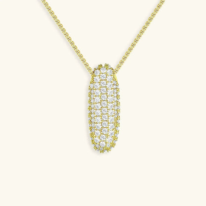 [ElanLuxe]Bubble Initial Diamond Necklace