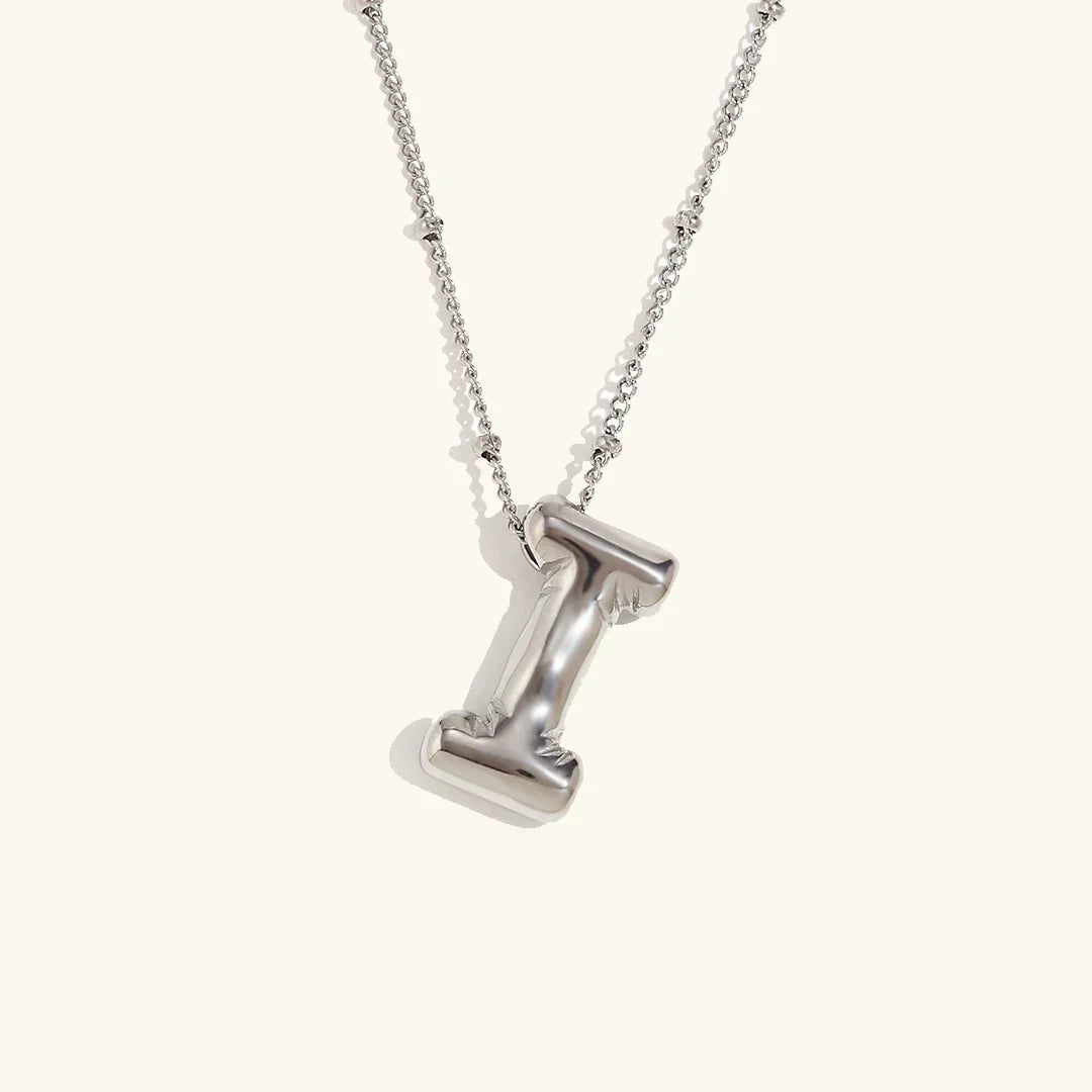[ElanLuxe]Balloon Gold Initial Necklace