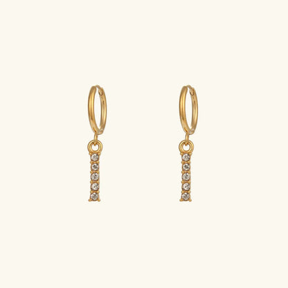 [ElanLuxe]Wilhemina Initial Letter Earrings
