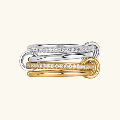 [ElanLuxe]Ivy Stacked Diamond Ring