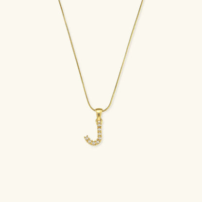 [ElanLuxe]Augustine Initial Letter Pearl Necklace