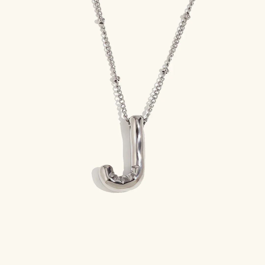 [ElanLuxe]Balloon Gold Initial Necklace