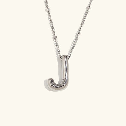 [ElanLuxe]Balloon Gold Initial Necklace