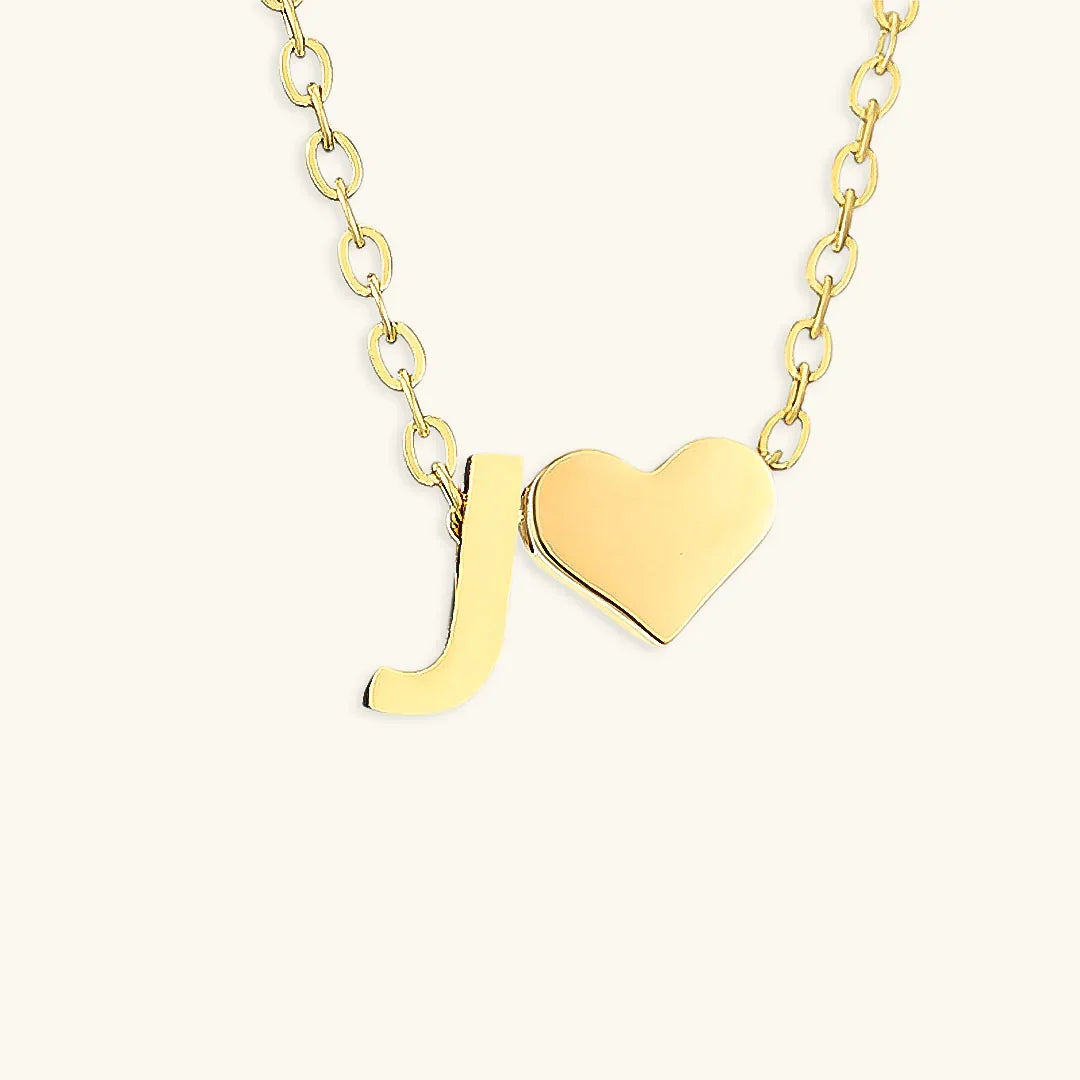[ElanLuxe]Ria Initial Letter Gold Necklace