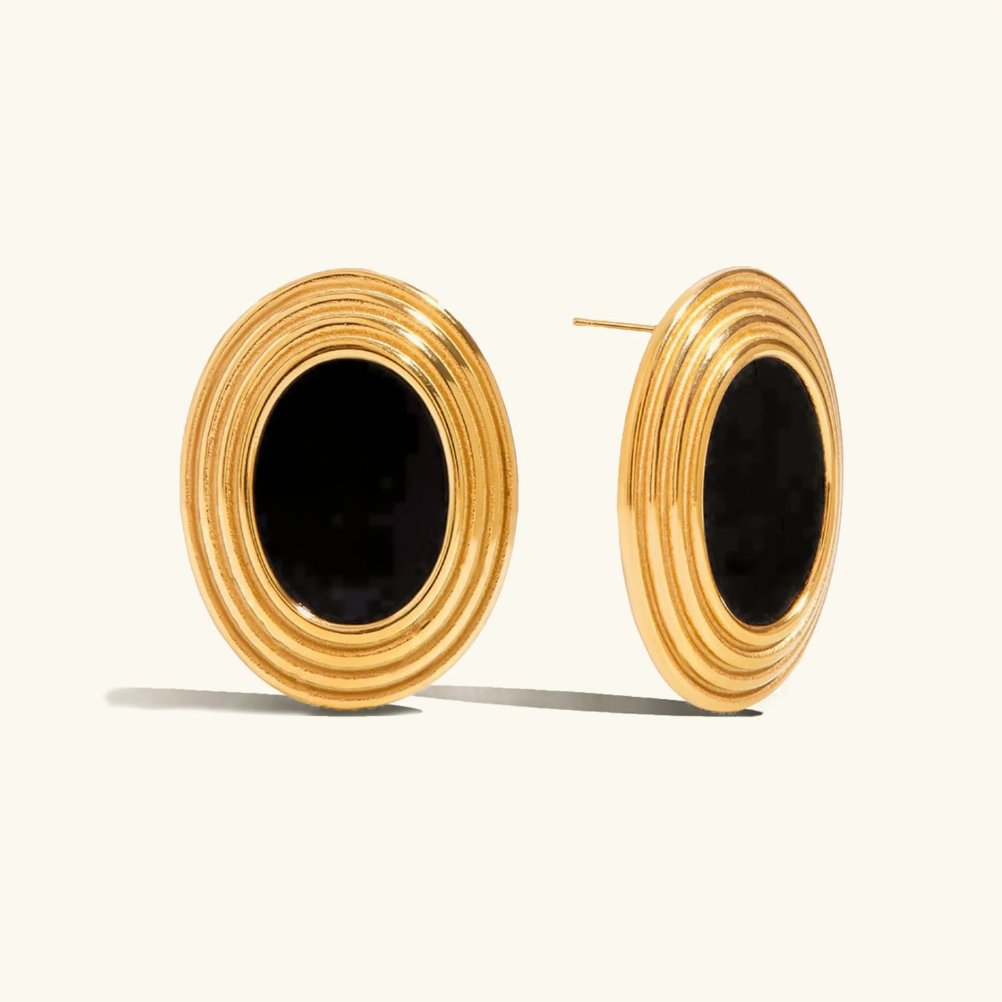 [ElanLuxe]Ruthie Gold Enamel Earrings
