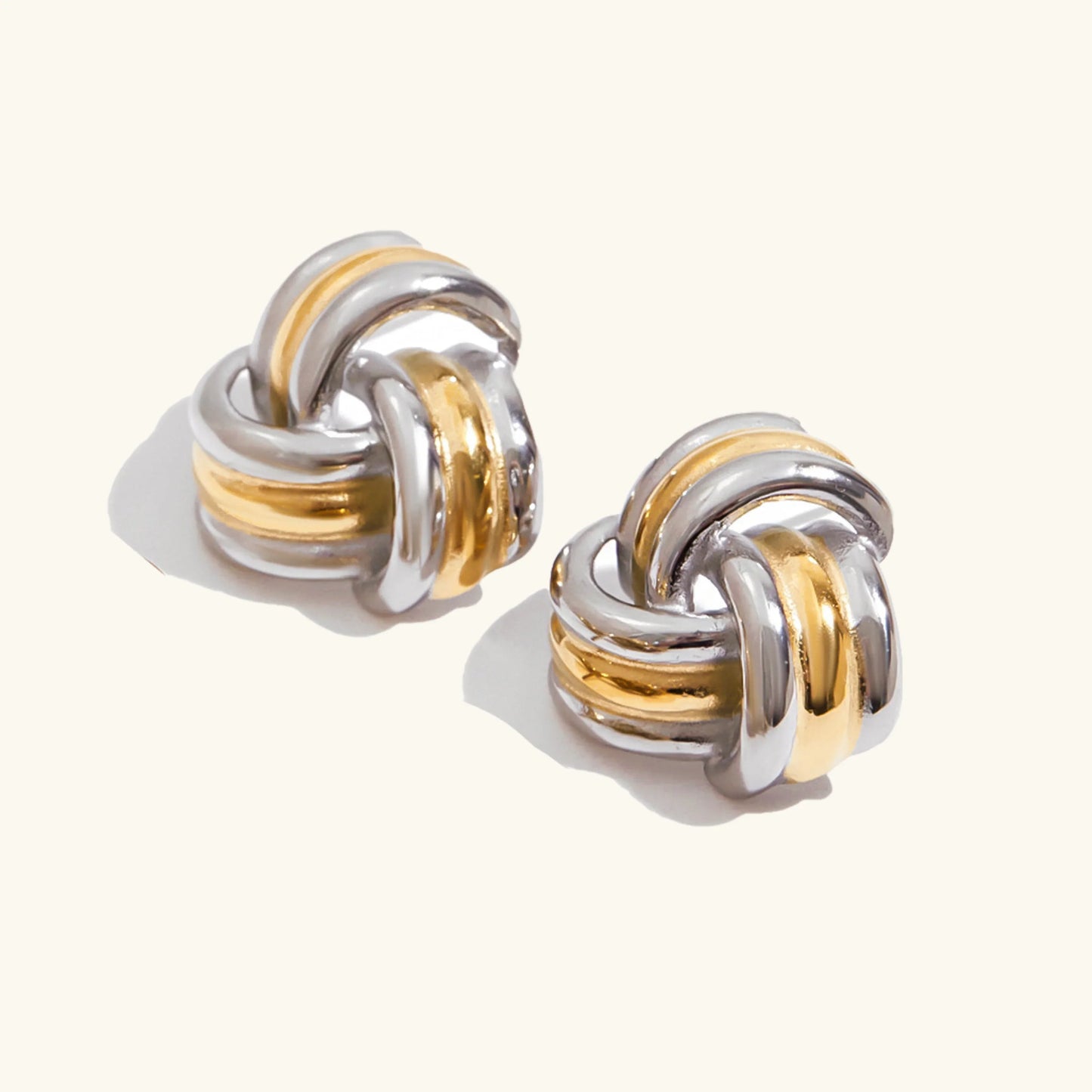 [ElanLuxe]Avielle Chunky Gold Knot Earrings