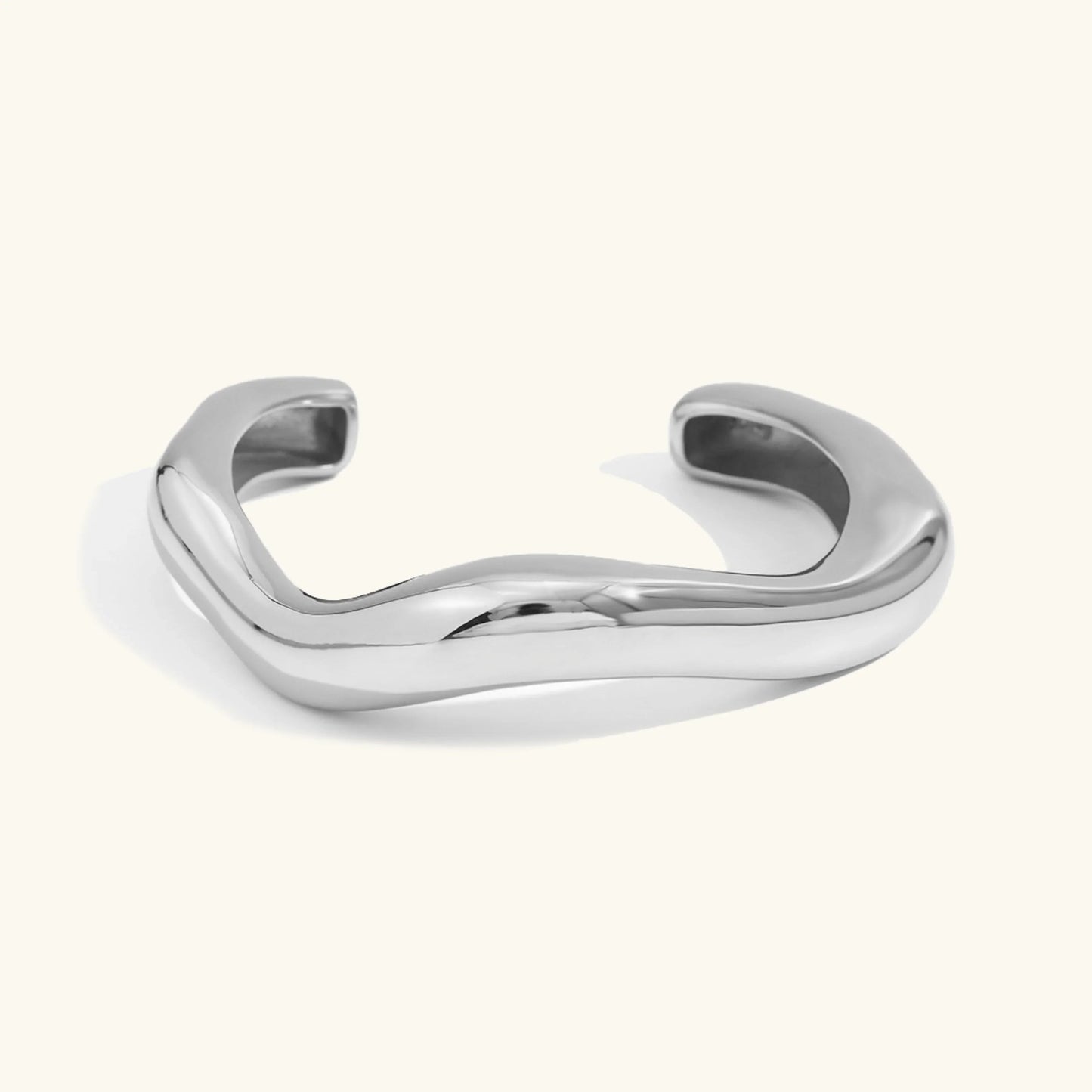 [ElanLuxe]Zaria Asymmetrical Gold Bangle
