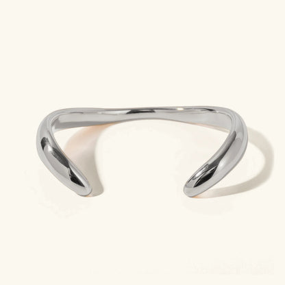 [ElanLuxe]Audrina Contemporary Gold Bangle